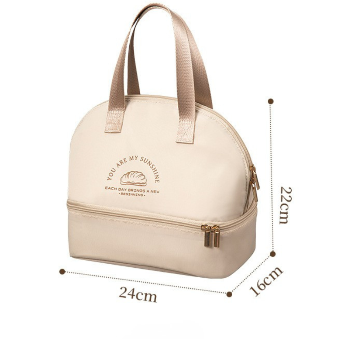 Double Layer Insulated Bag with Compartment