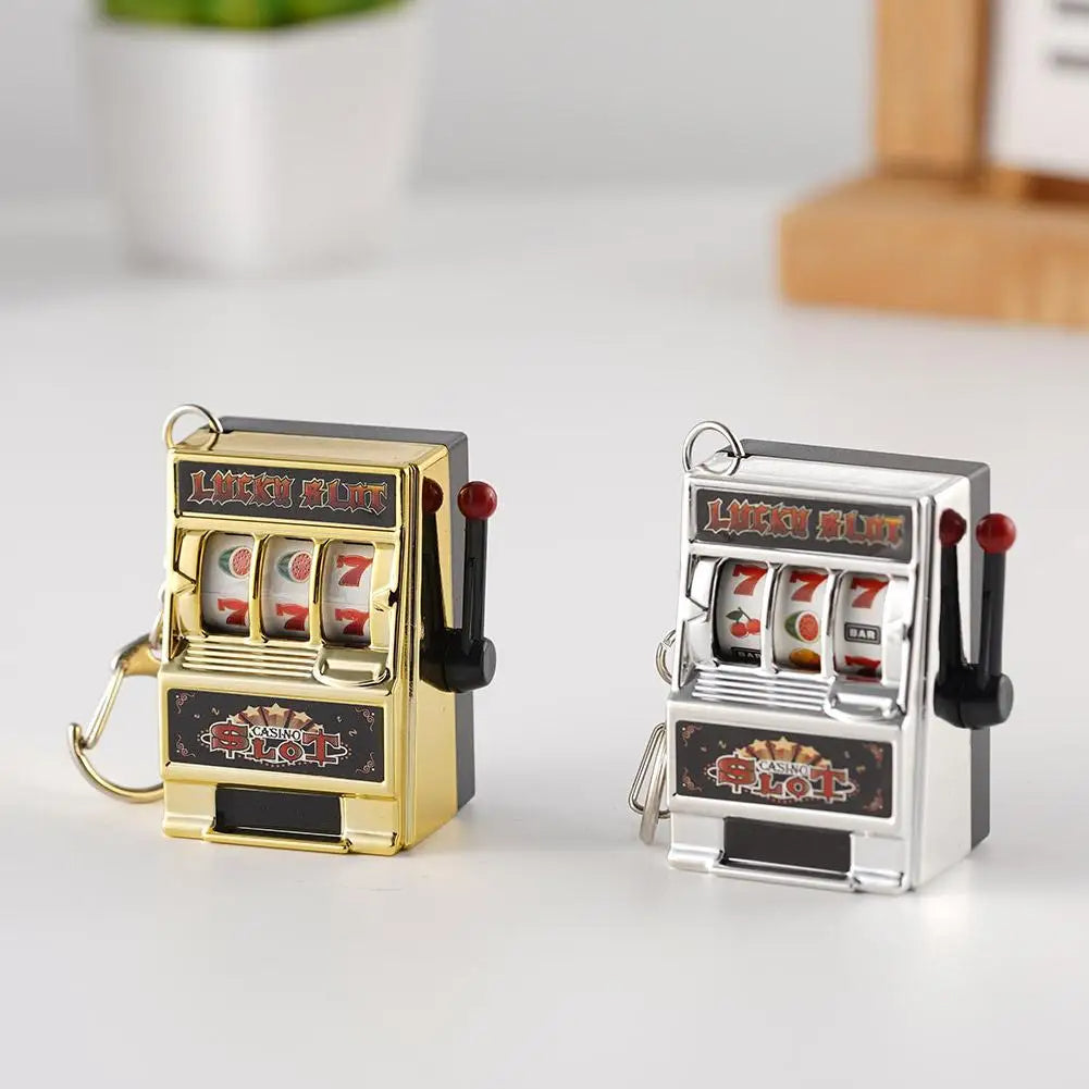 Mini Slot Machine Keychain