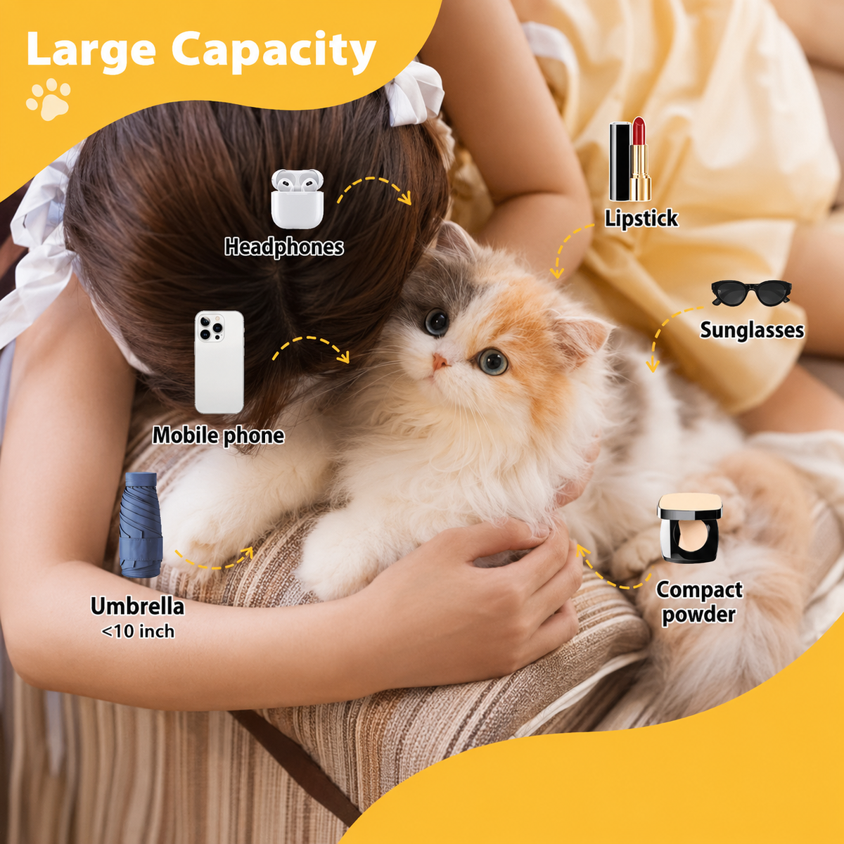 2-in-1 Cute Cat Plush & Backpack