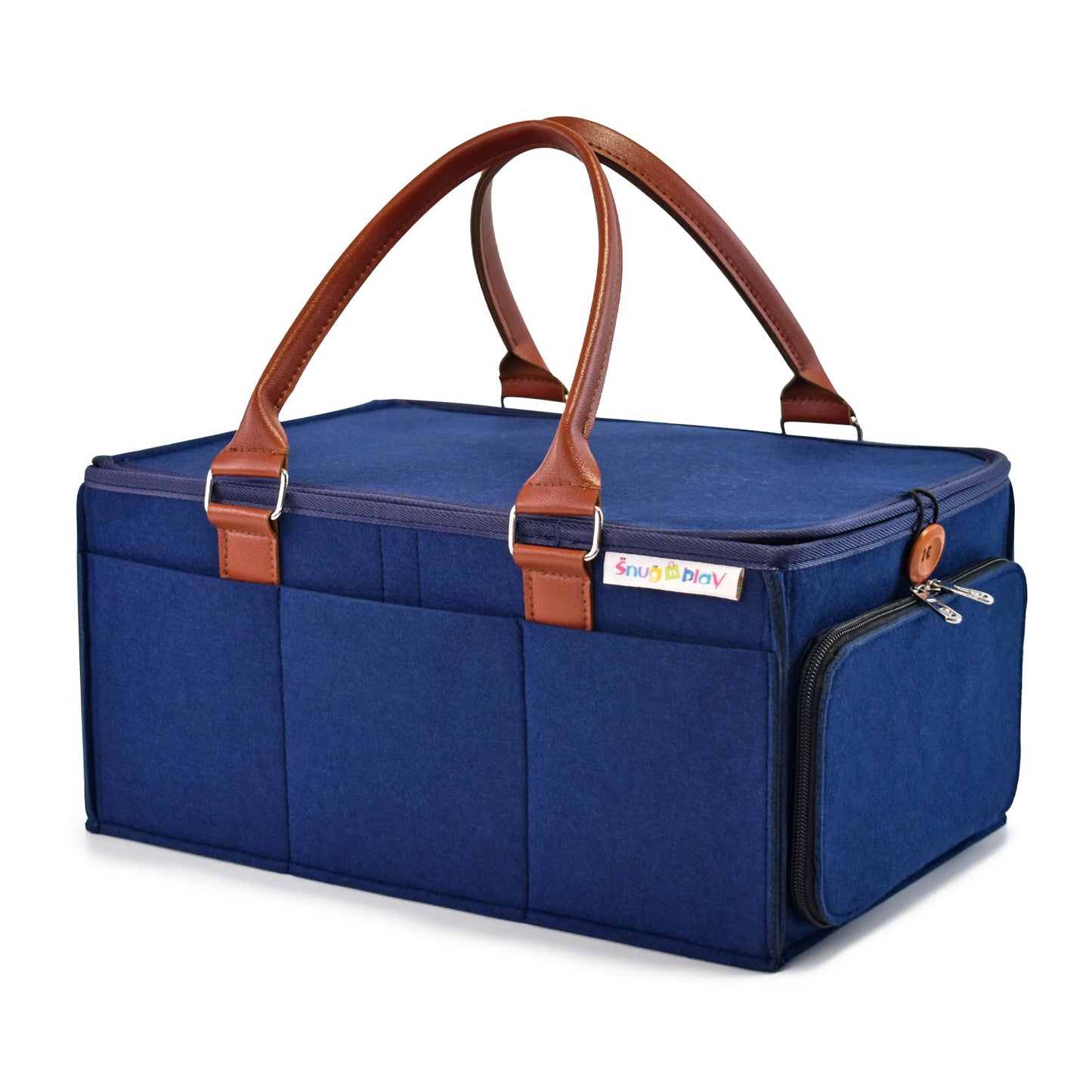 Diaper Caddy Large Size with Lid  Portable Diaper Organizer Bag