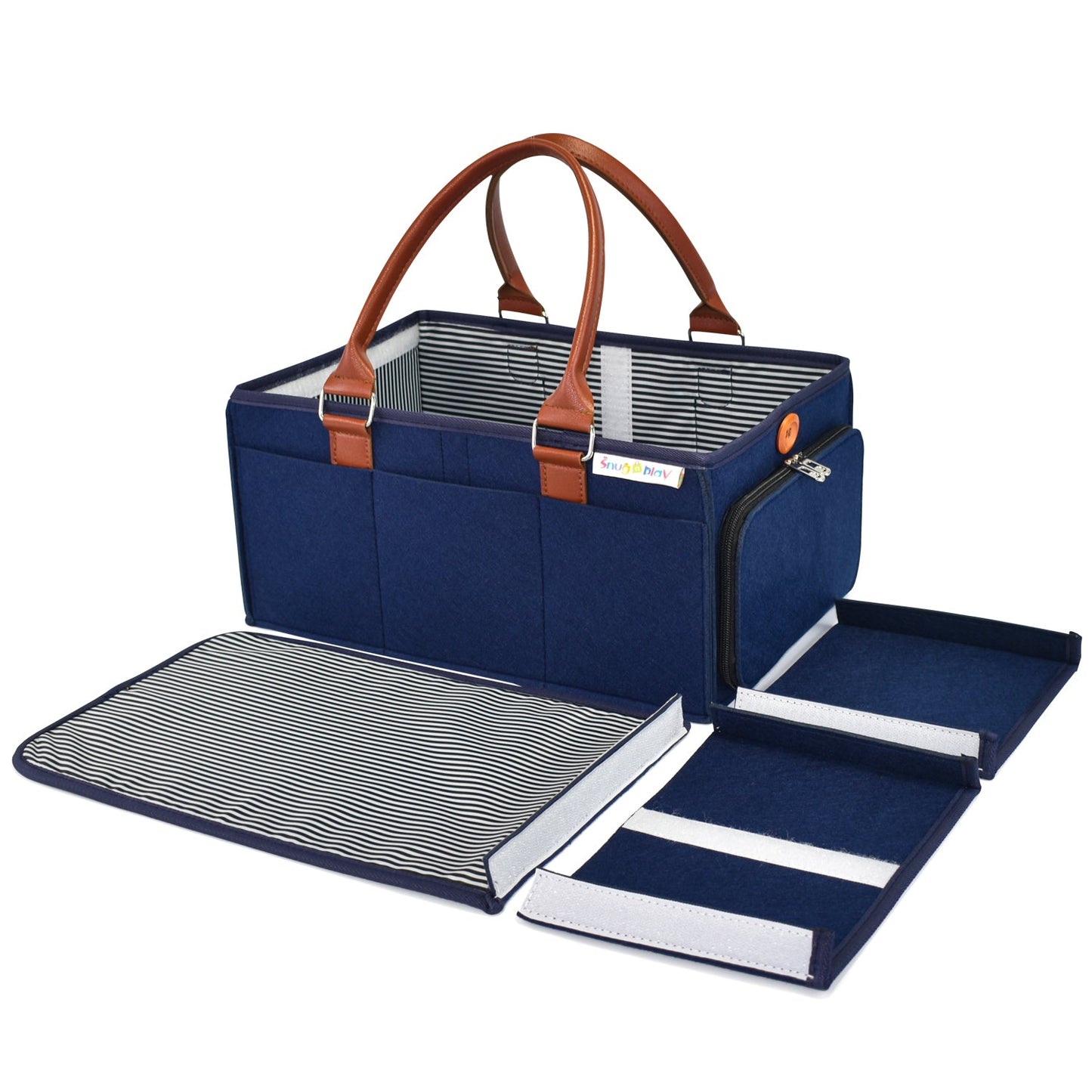 Diaper Caddy Large Size with Lid  Portable Diaper Organizer Bag