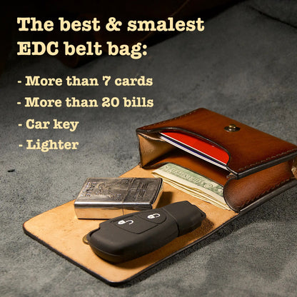 Cow Boy Compact Wallet With Belt