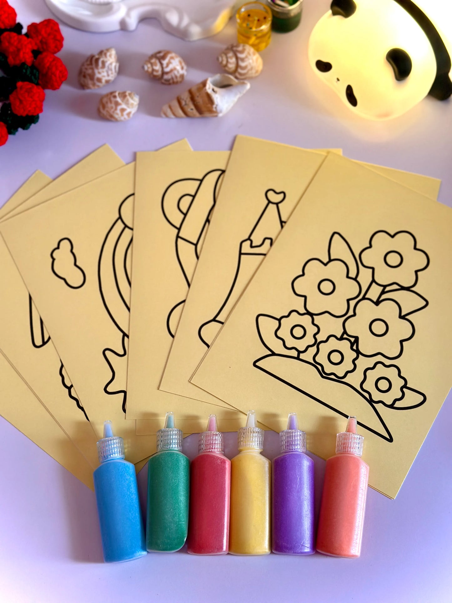 DIY Sand Sticker Art✨