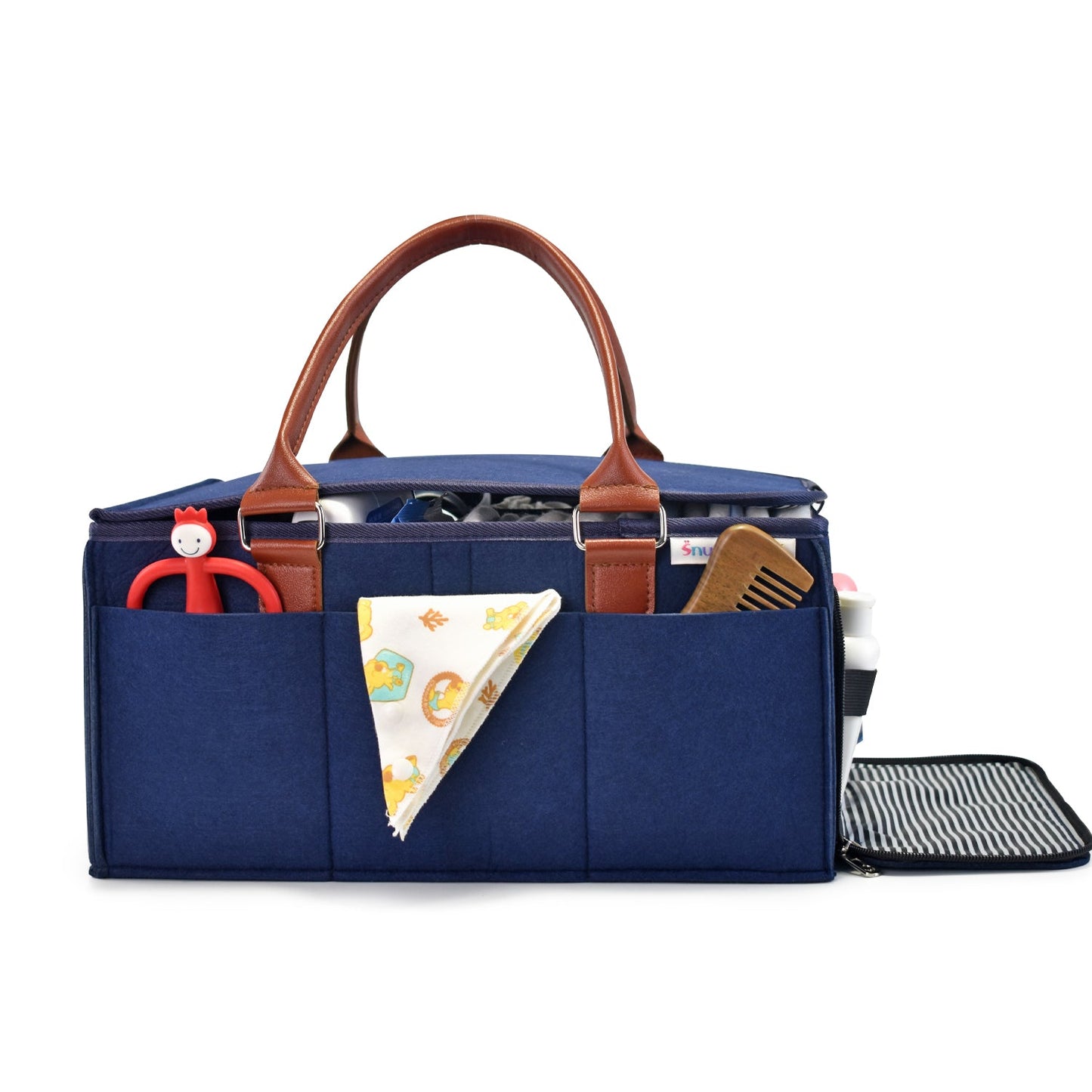 Diaper Caddy Large Size with Lid  Portable Diaper Organizer Bag