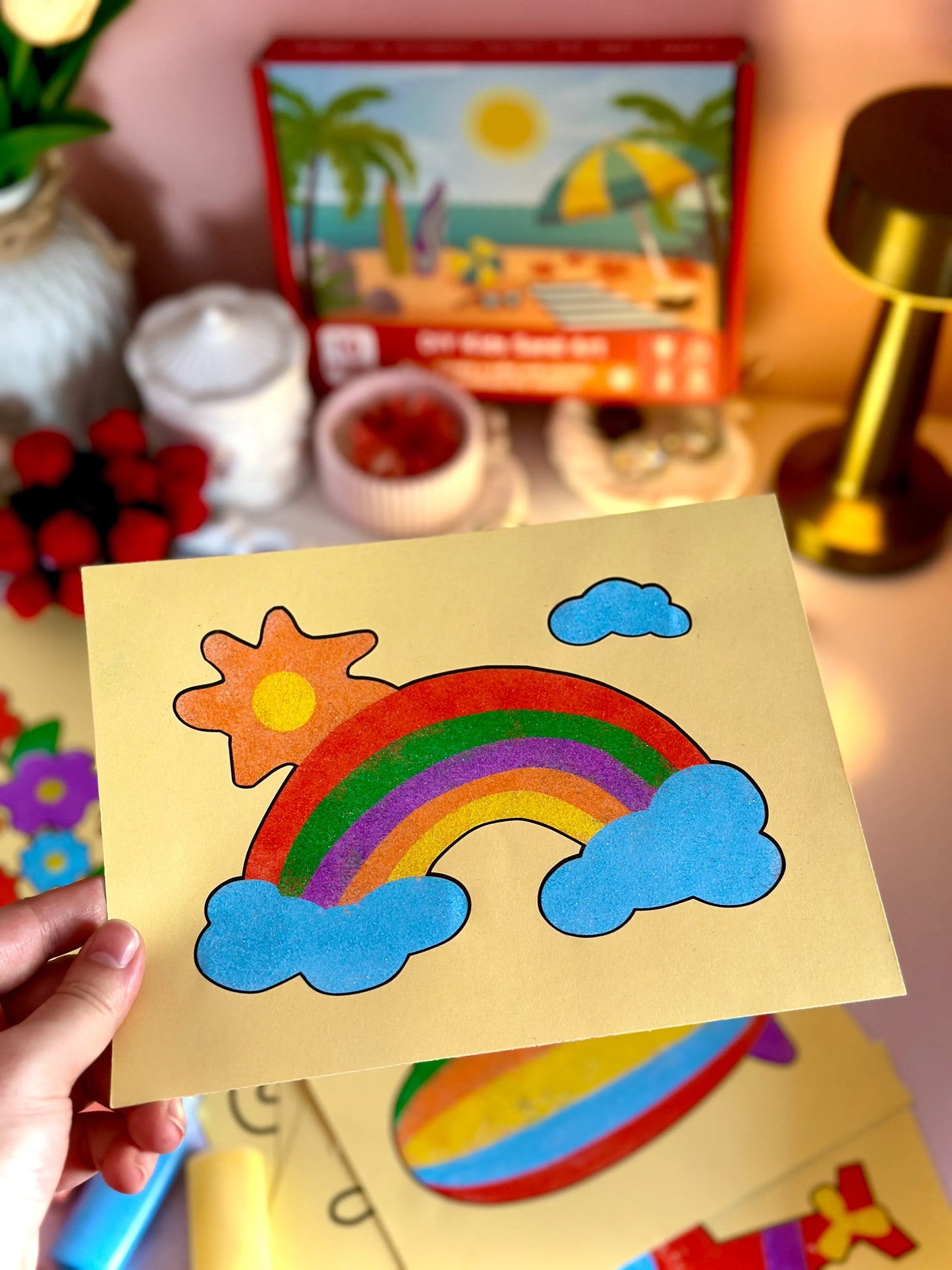 DIY Sand Sticker Art✨