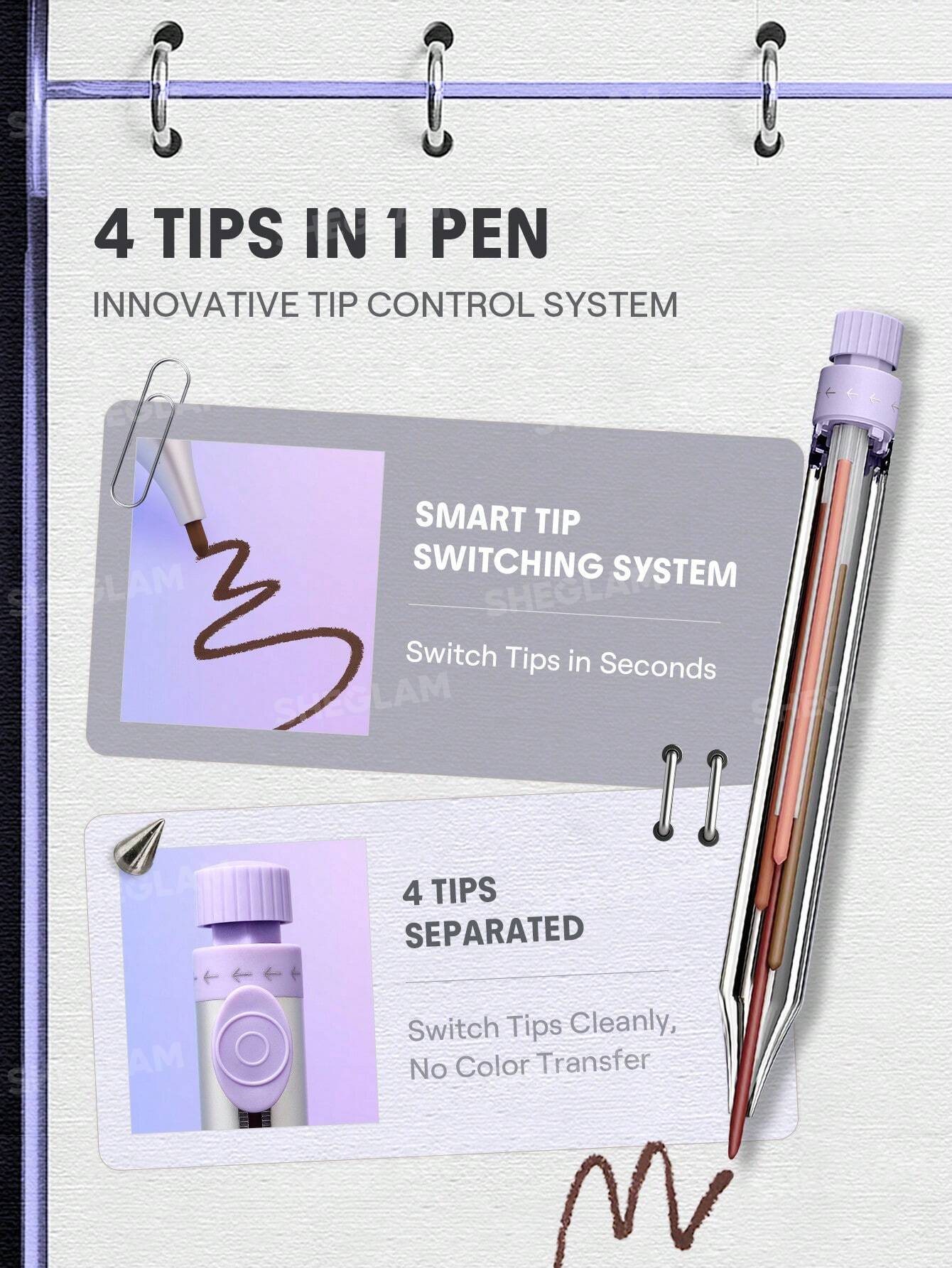 The Everywhere 4-in-1 Makeup Multicolor Pen