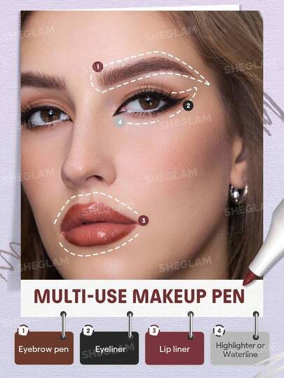 The Everywhere 4-in-1 Makeup Multicolor Pen
