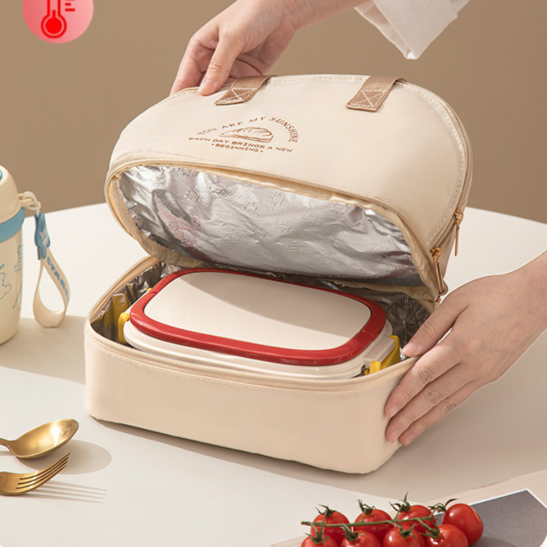 Double Layer Insulated Bag with Compartment