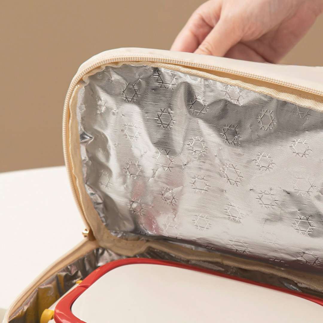 Double Layer Insulated Bag with Compartment