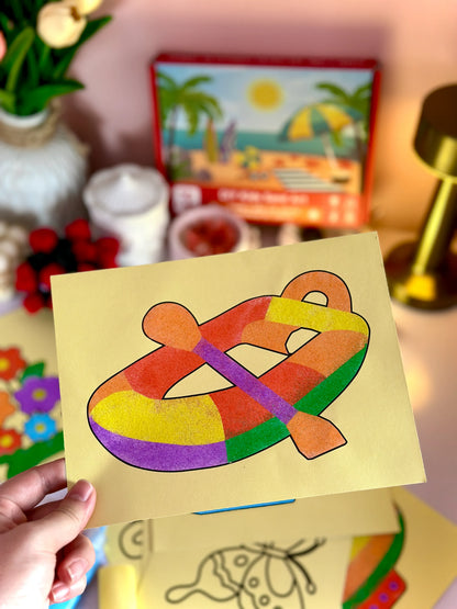 DIY Sand Sticker Art✨