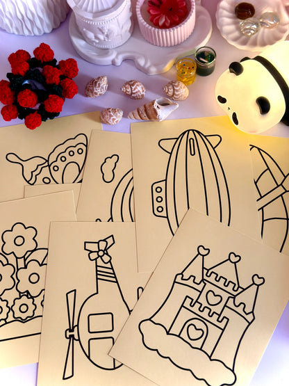 DIY Sand Sticker Art✨