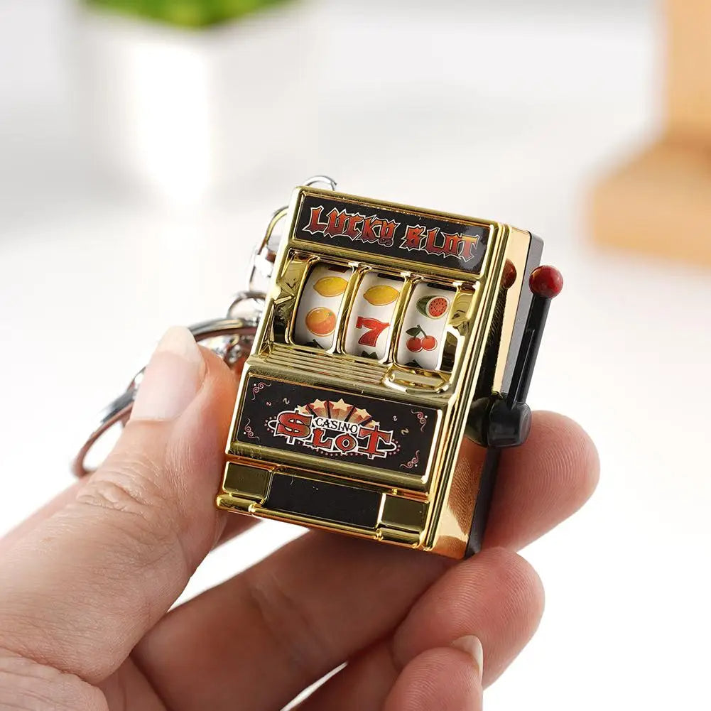 Mini Slot Machine Keychain
