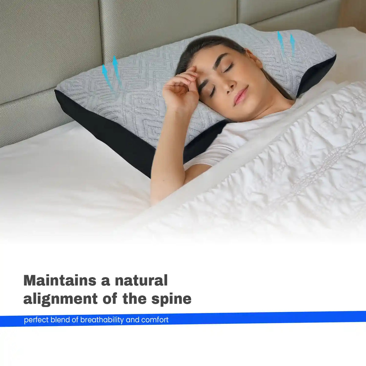 Orthopedic Memory Foam Cervical Pillow for Neck Pain Relief