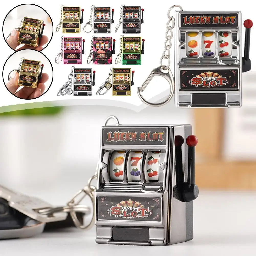 Mini Slot Machine Keychain