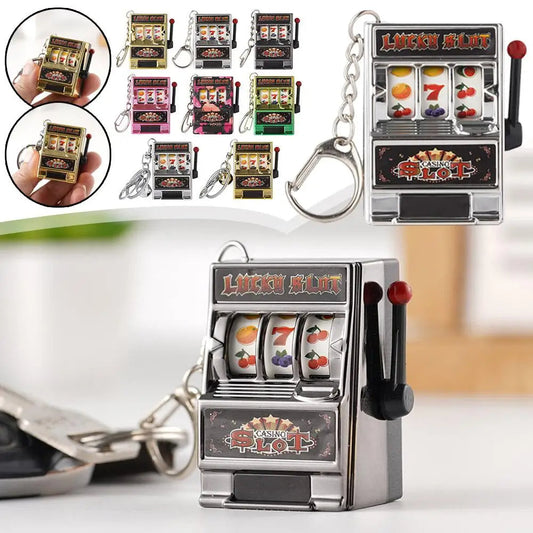 Mini Slot Machine Keychain