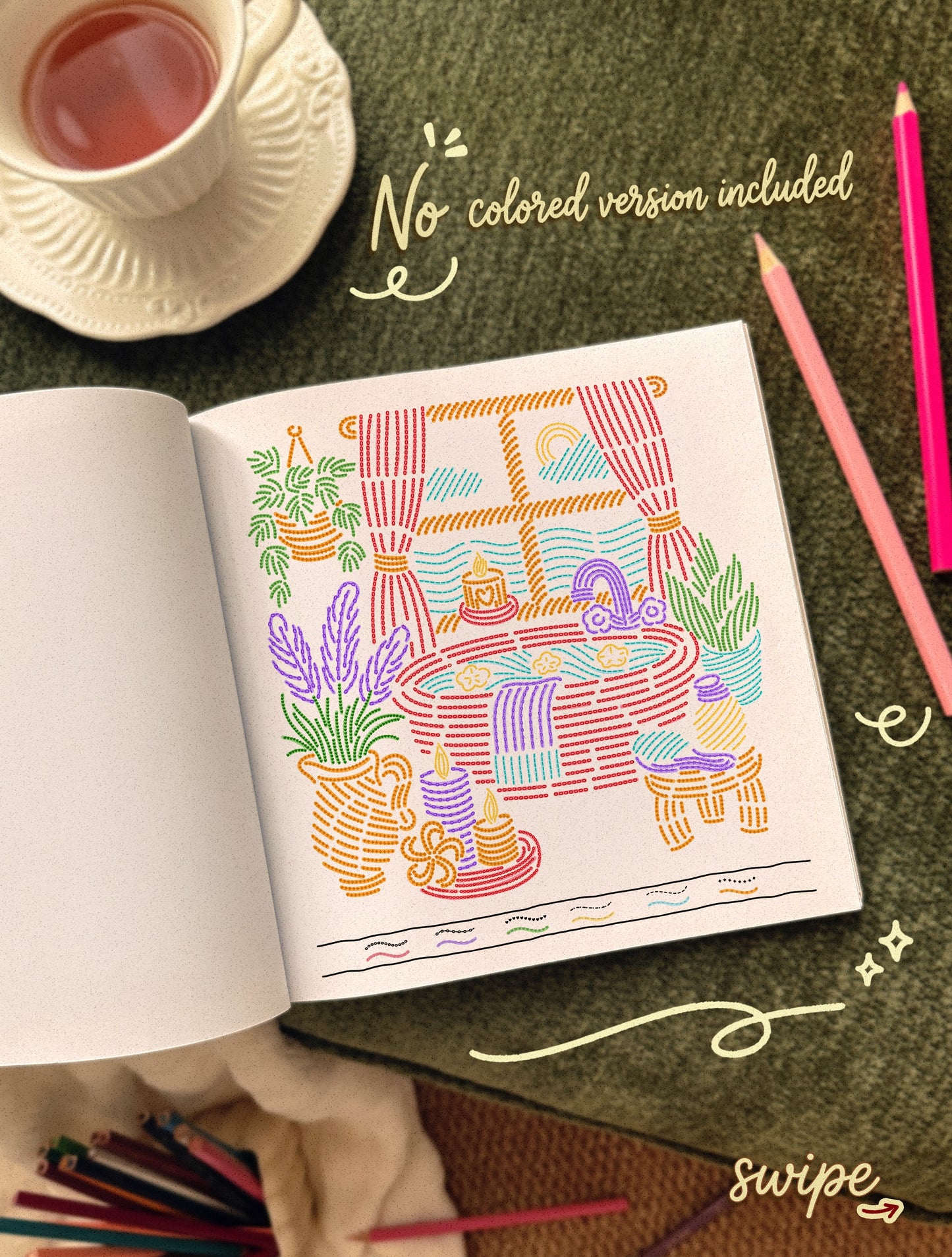 Therapeutic Line Tracing Coloring Book