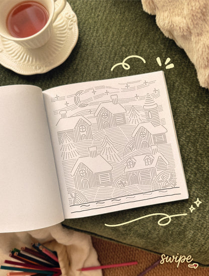 Therapeutic Line Tracing Coloring Book
