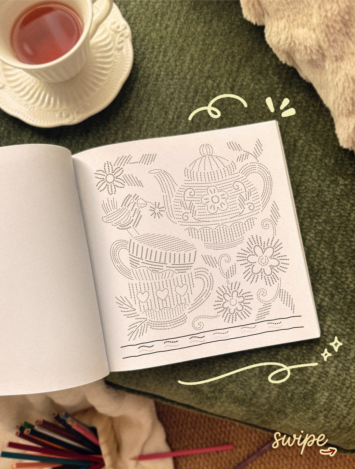 Therapeutic Line Tracing Coloring Book