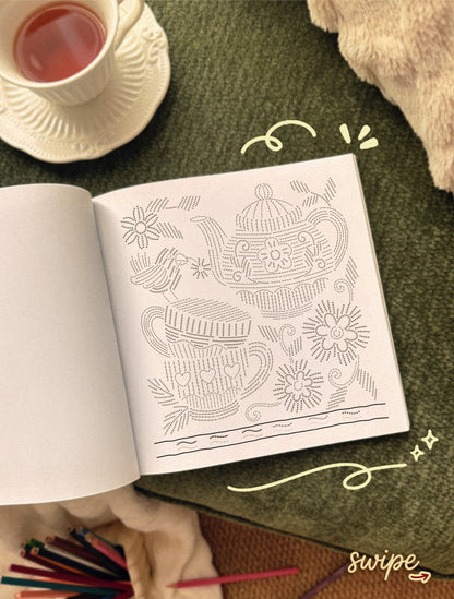 Therapeutic Line Tracing Coloring Book