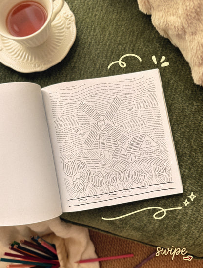 Therapeutic Line Tracing Coloring Book