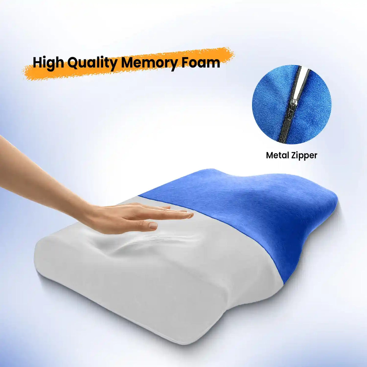 Orthopedic Memory Foam Cervical Pillow for Neck Pain Relief
