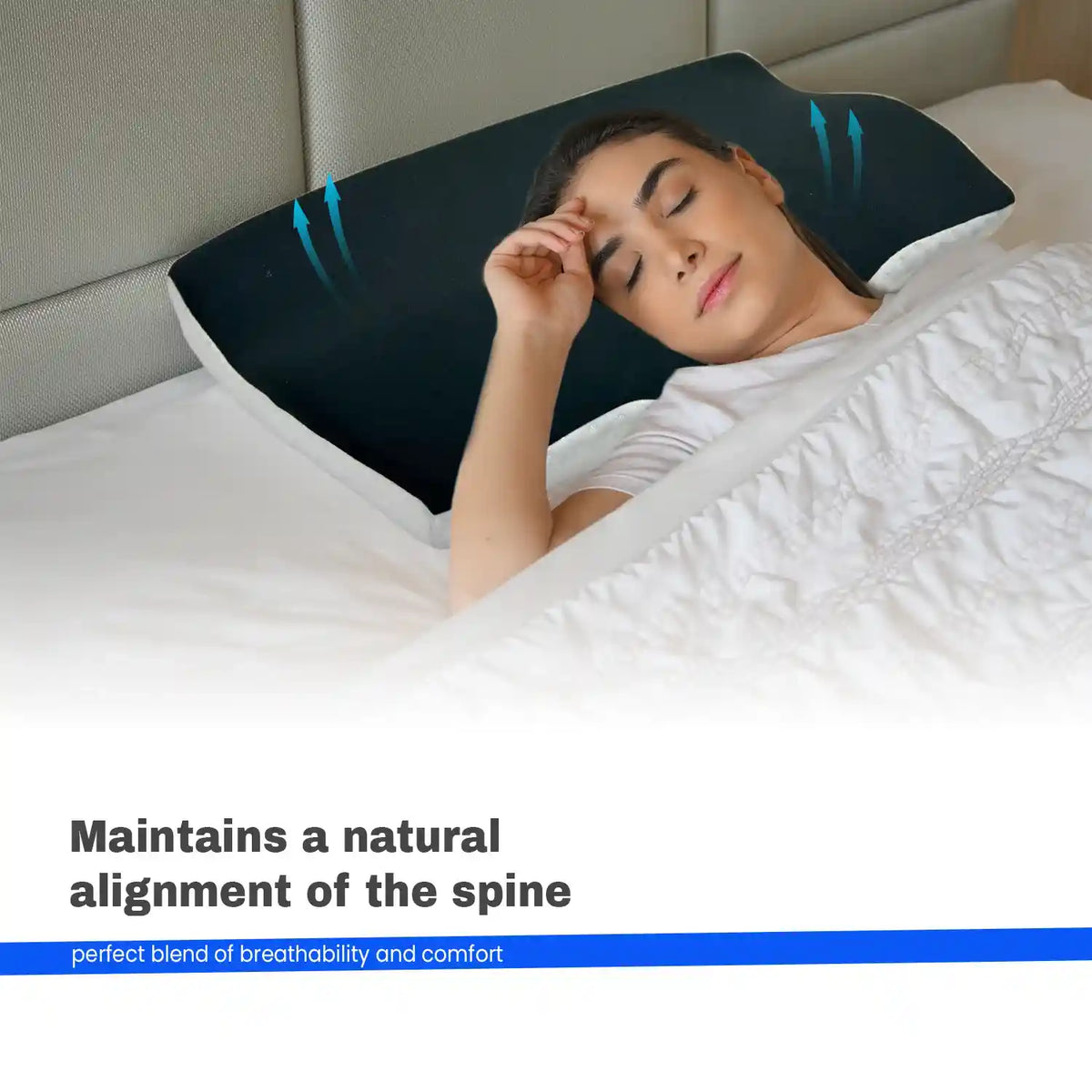 Orthopedic Memory Foam Cervical Pillow for Neck Pain Relief