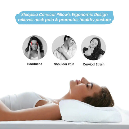 Orthopedic Memory Foam Cervical Pillow for Neck Pain Relief