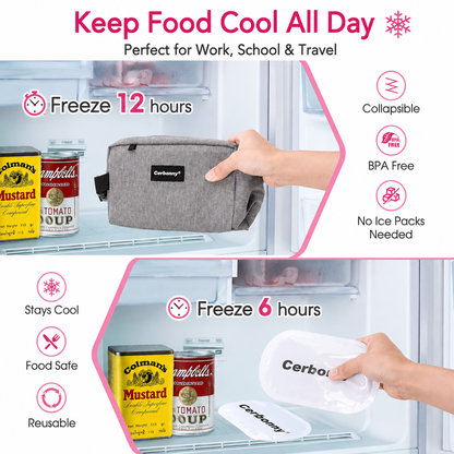 Portable Thermal Lunch & Snacks Bag