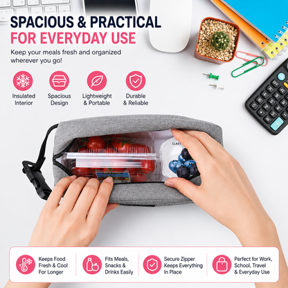 Portable Thermal Lunch & Snacks Bag