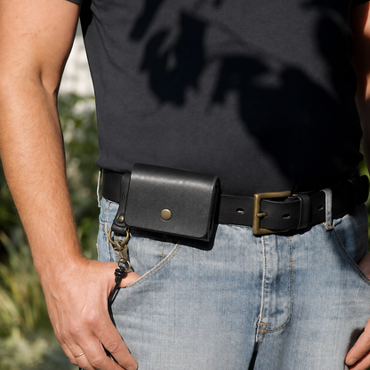 Cow Boy Compact Wallet With Belt