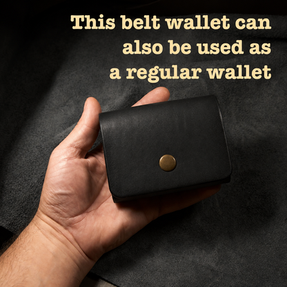 Cow Boy Compact Wallet With Belt