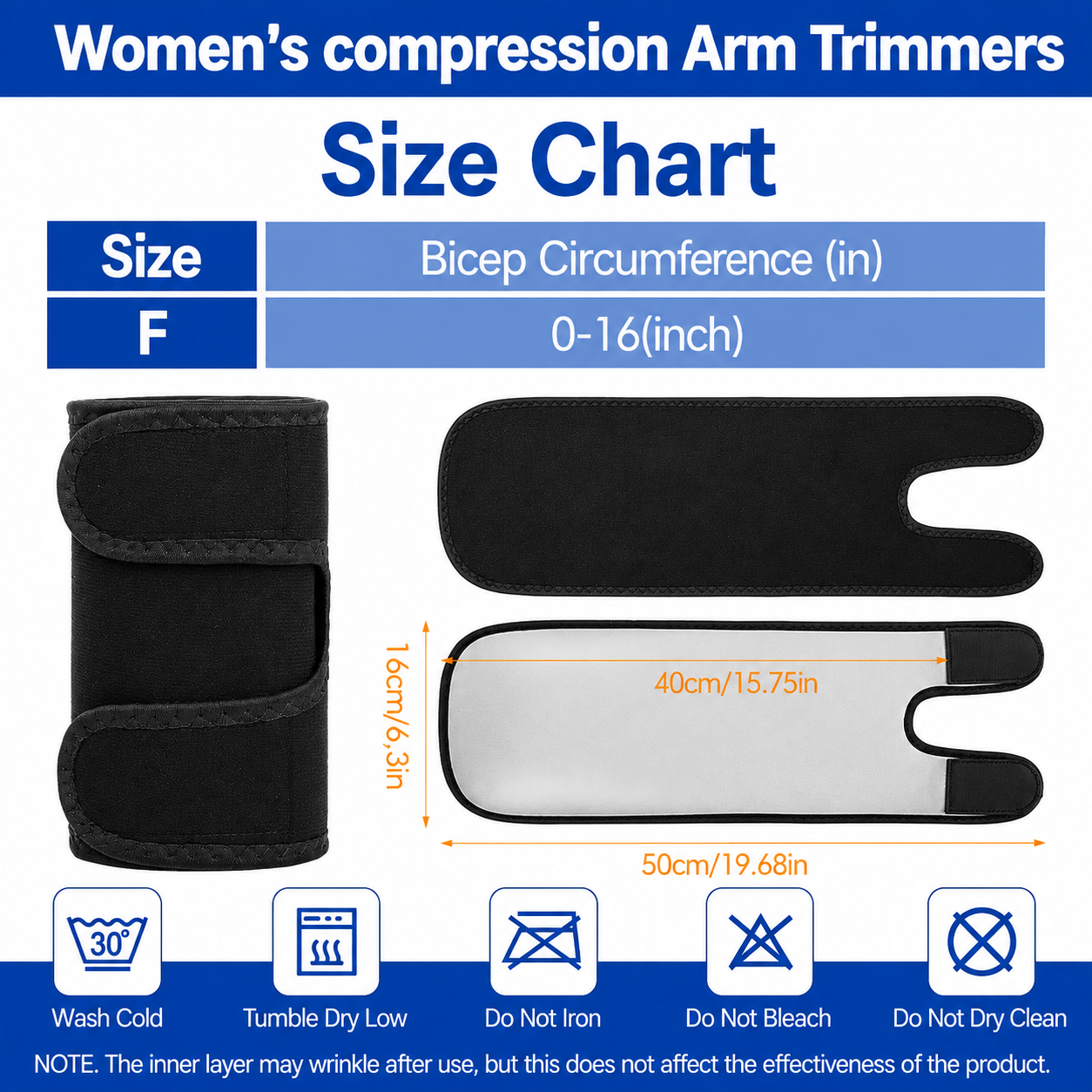 Adjustable Sweat Arm Trimmer Bands