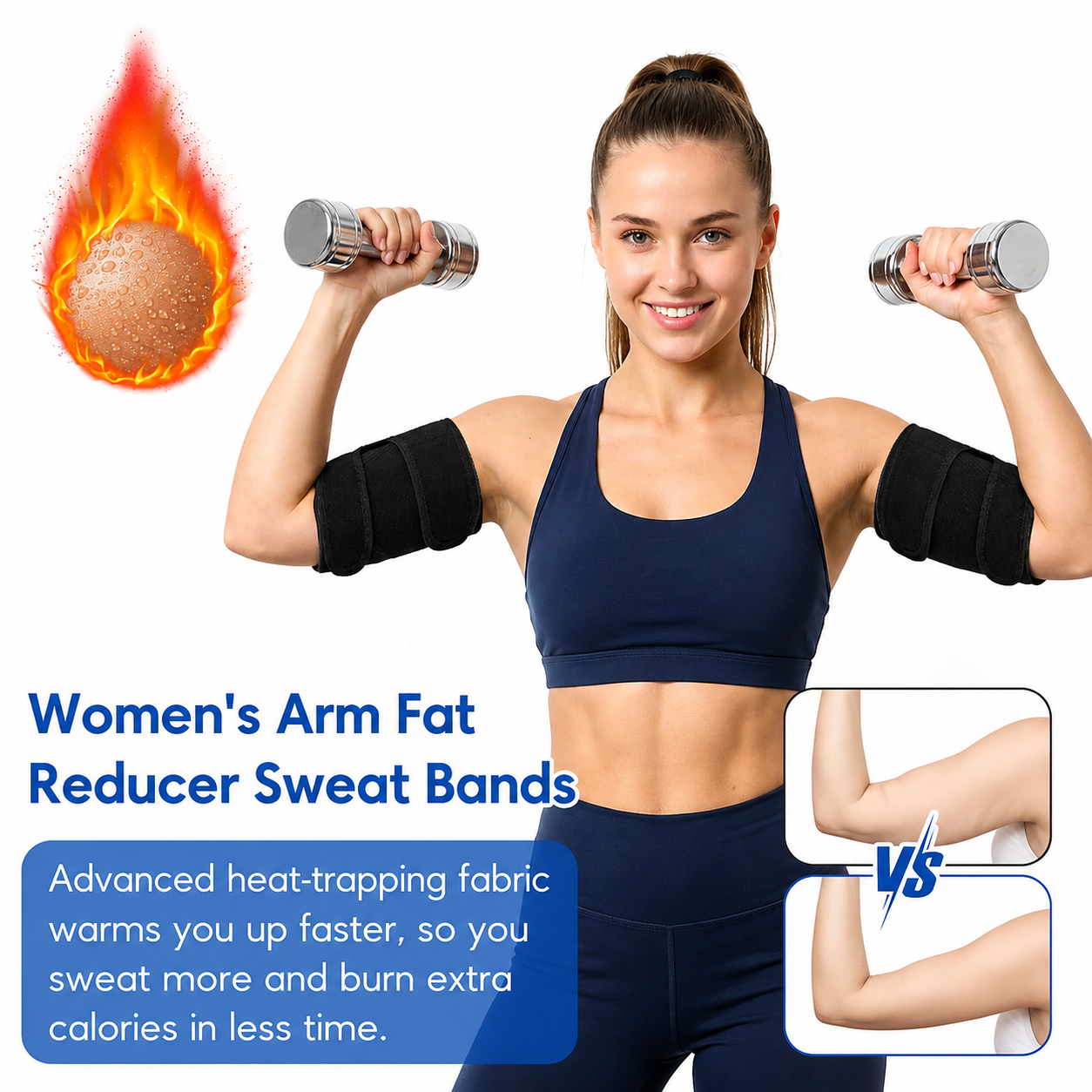 Adjustable Sweat Arm Trimmer Bands