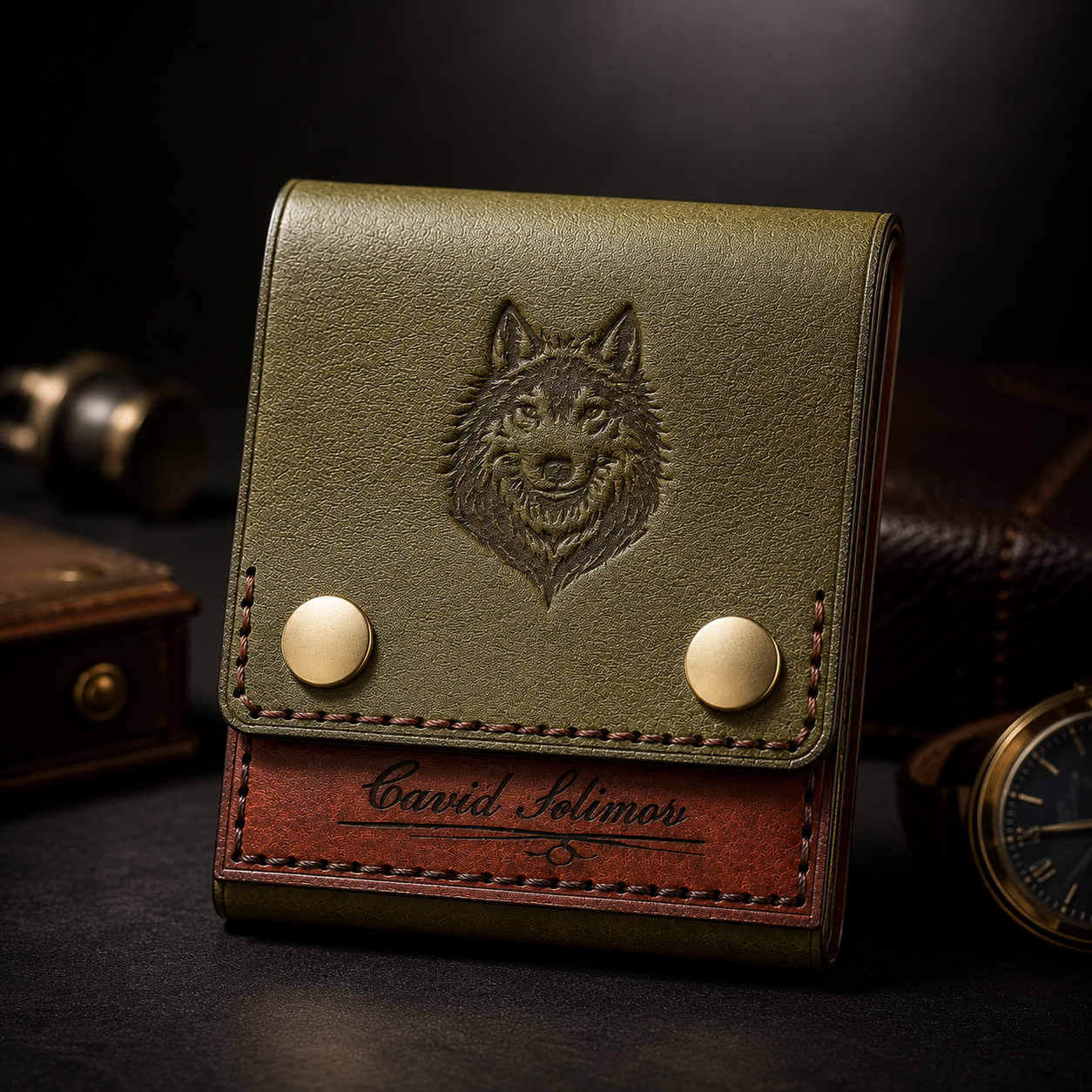 Alpha Wolf Leather Wallet 🐺