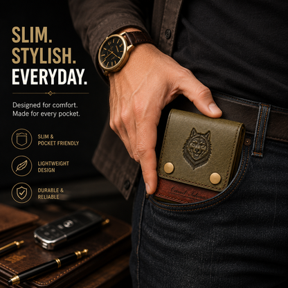 Alpha Wolf Leather Wallet 🐺