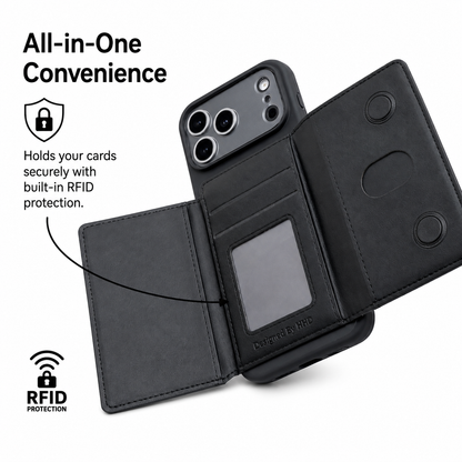 2-in-1 Magnetic Phone Card Holder Wallet