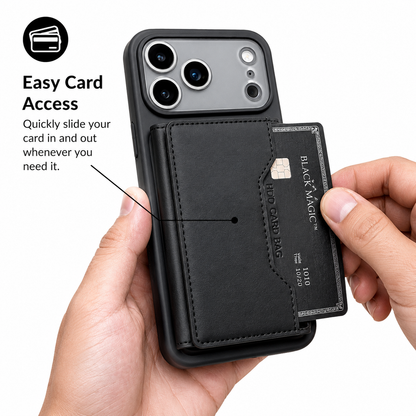 2-in-1 Magnetic Phone Card Holder Wallet