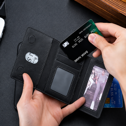 2-in-1 Magnetic Phone Card Holder Wallet