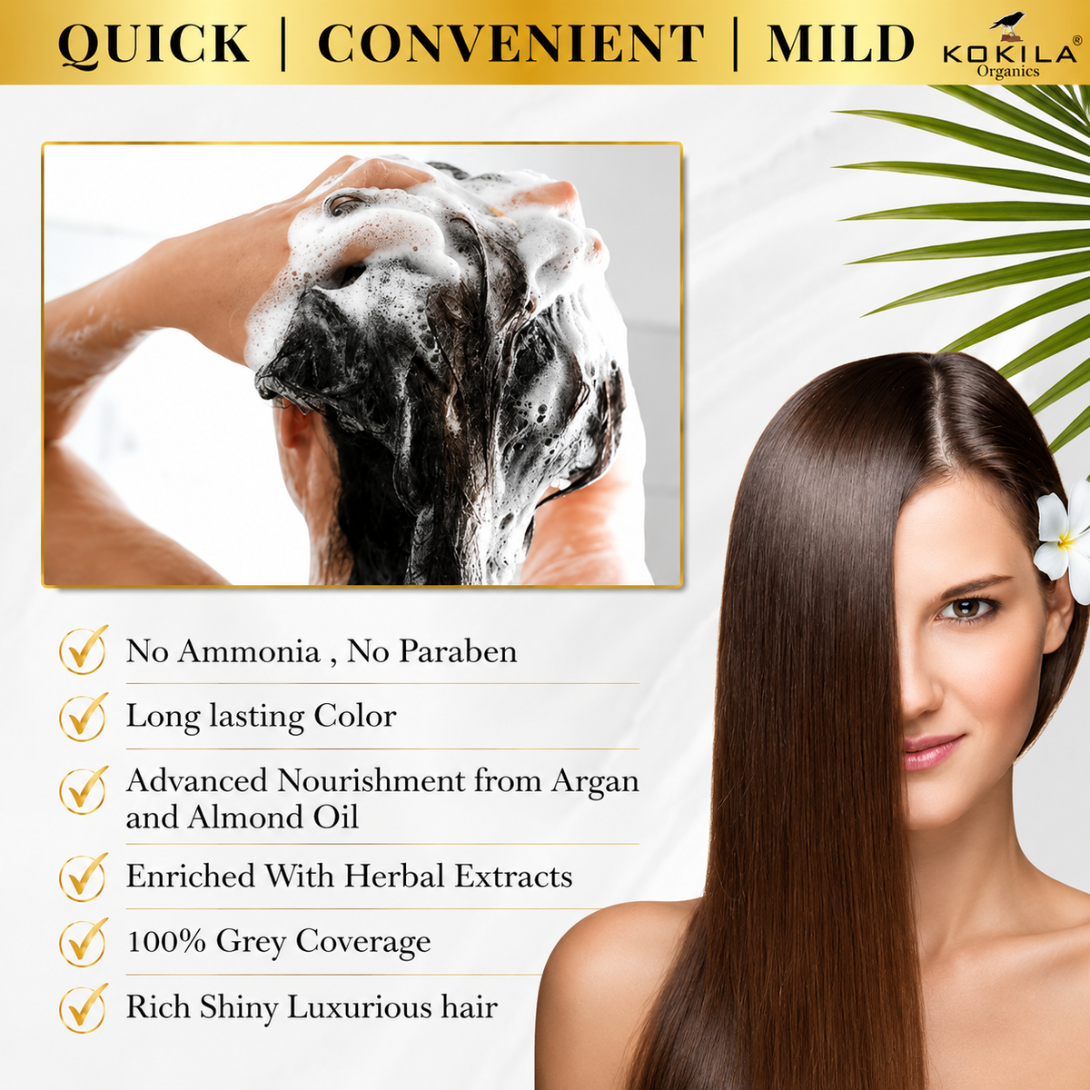Kokila Herbal Hair Colour Shampoo