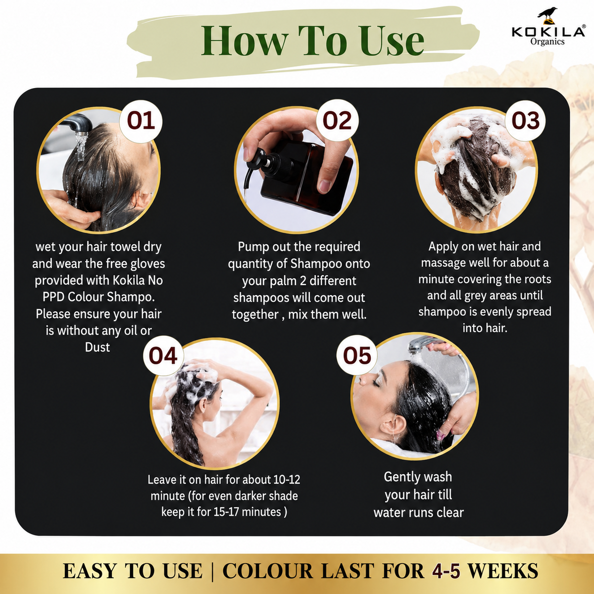 Kokila Herbal Hair Colour Shampoo