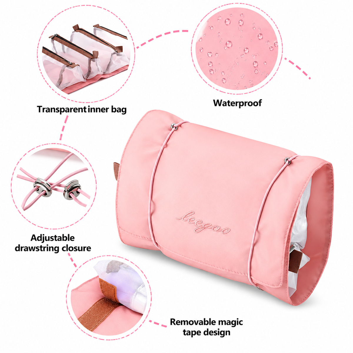 Waterproof 4 in 1 Beauty Storage Bag