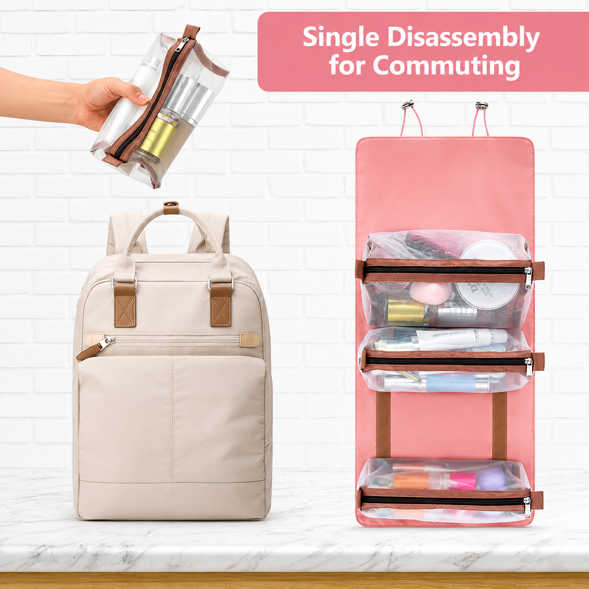 Waterproof 4 in 1 Beauty Storage Bag