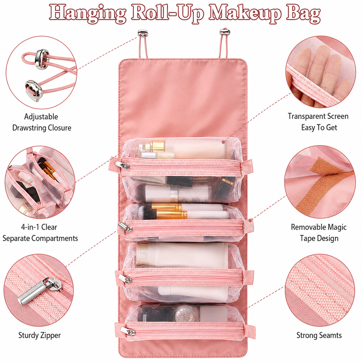 Waterproof 4 in 1 Beauty Storage Bag