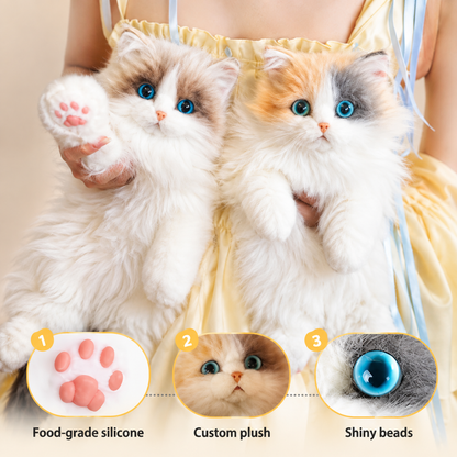 2-in-1 Cute Cat Plush & Backpack