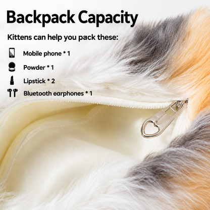 2-in-1 Cute Cat Plush & Backpack