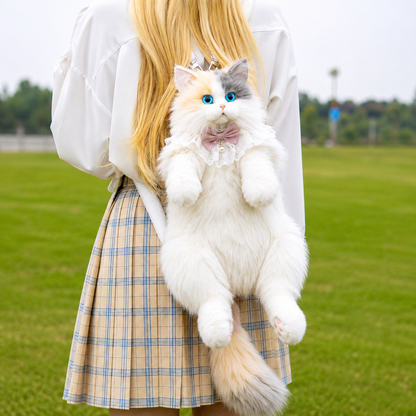 2-in-1 Cute Cat Plush & Backpack