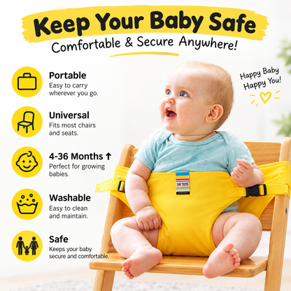 Portable Baby Chair Safety Belt