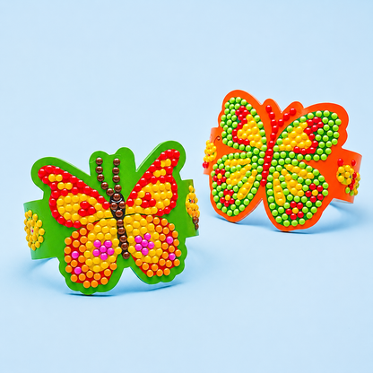 DIY Butterfly Diamond Painting Bracelet Kit