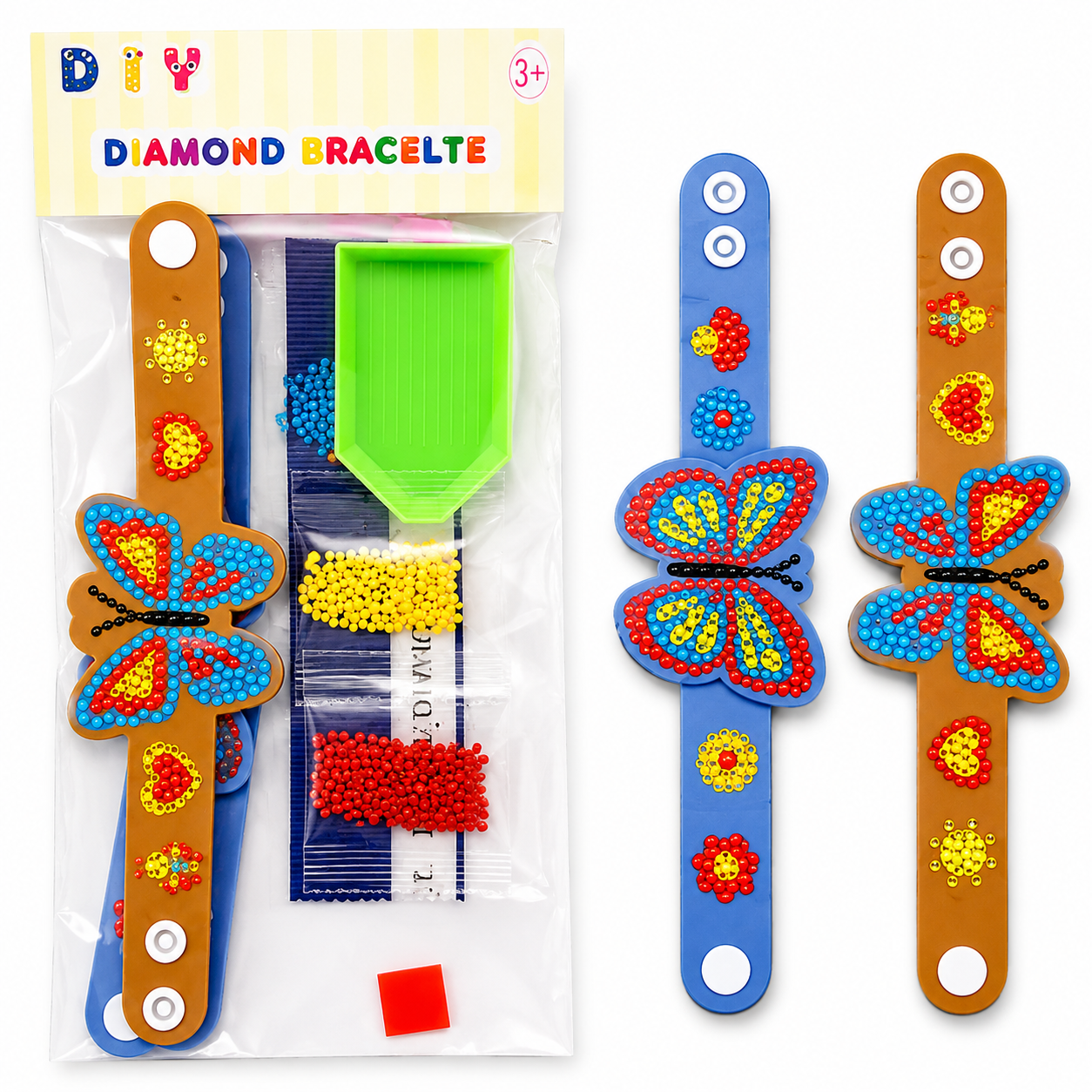 DIY Butterfly Diamond Painting Bracelet Kit
