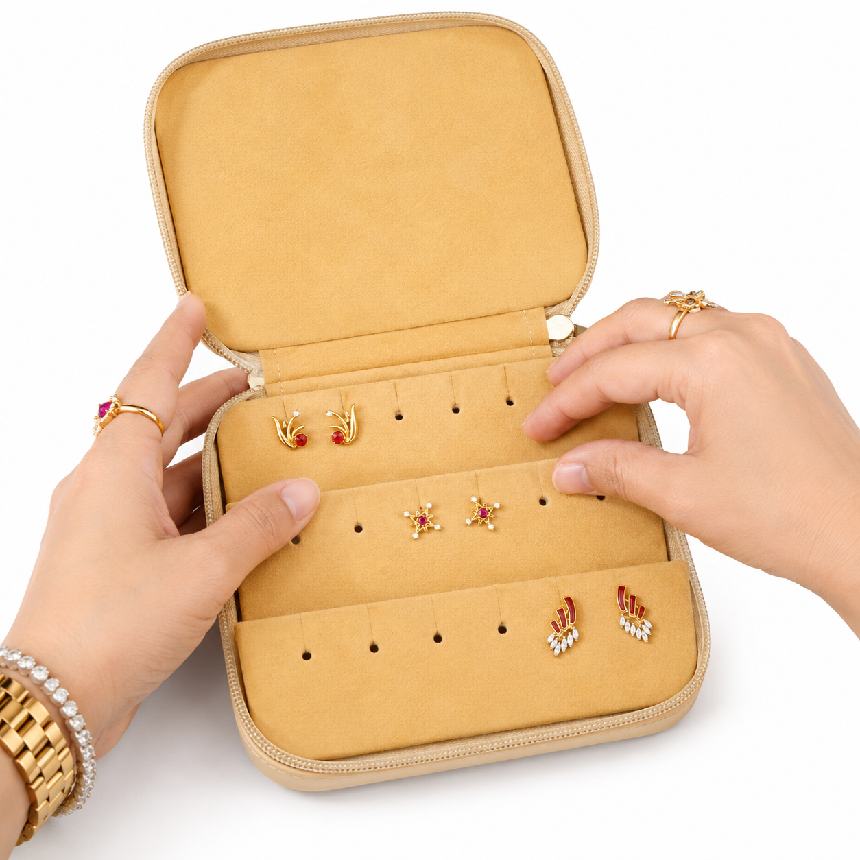 Portable Jewelry Storage Box